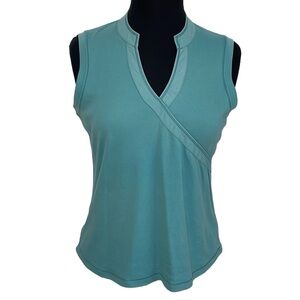 Lole Size Large teal blue‎ v-neck tank top.